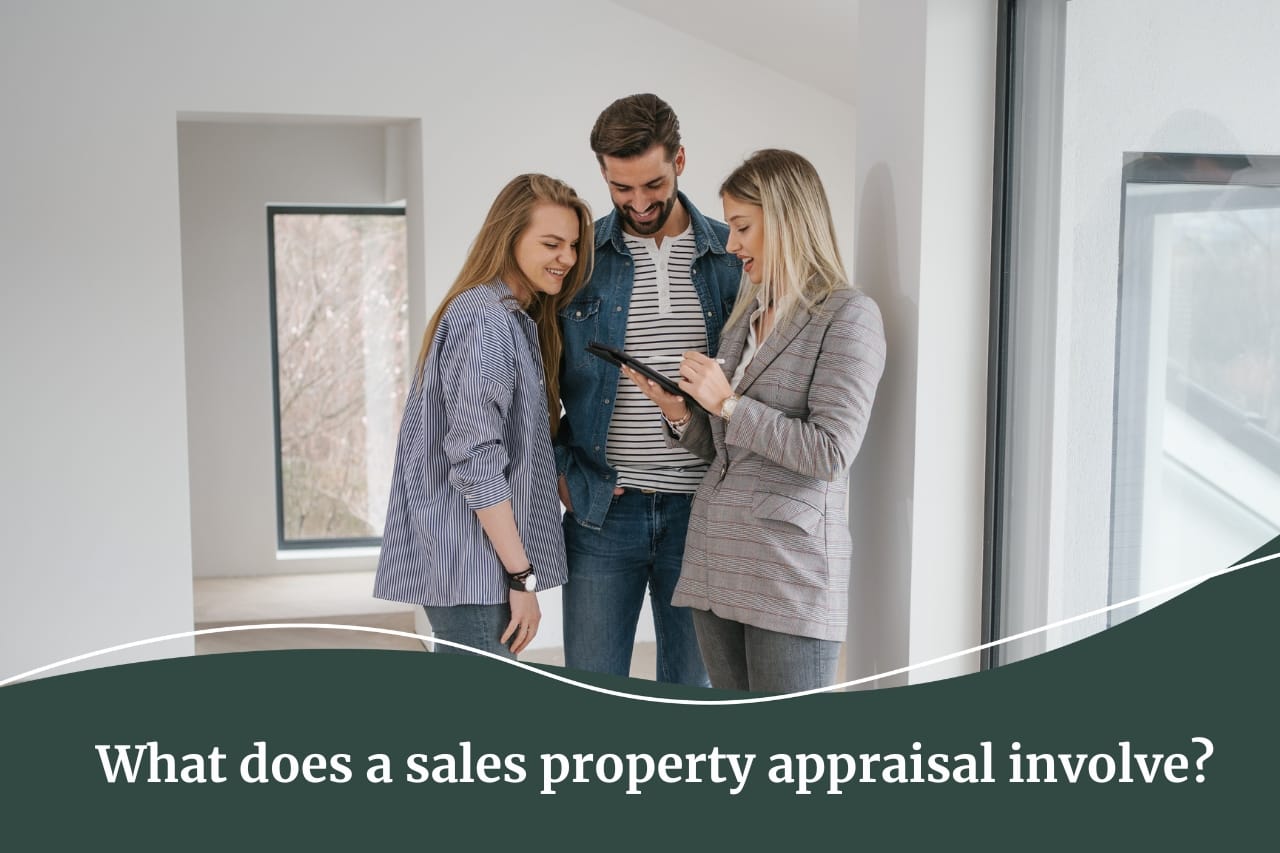 Agent discussing value of property with sellers.