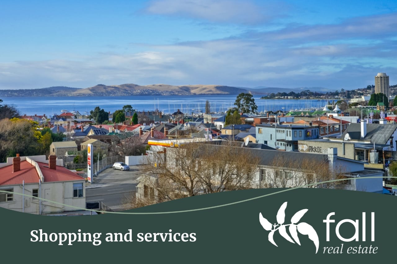What shopping and services can you find in Sandy Bay Tasmania. A suburb profile written by Fall Real Estate