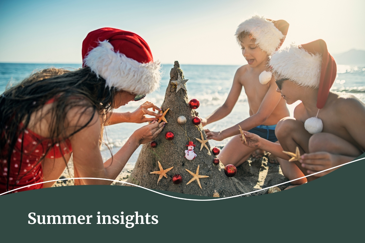 Summer insights to buying real estate during Christmas time.