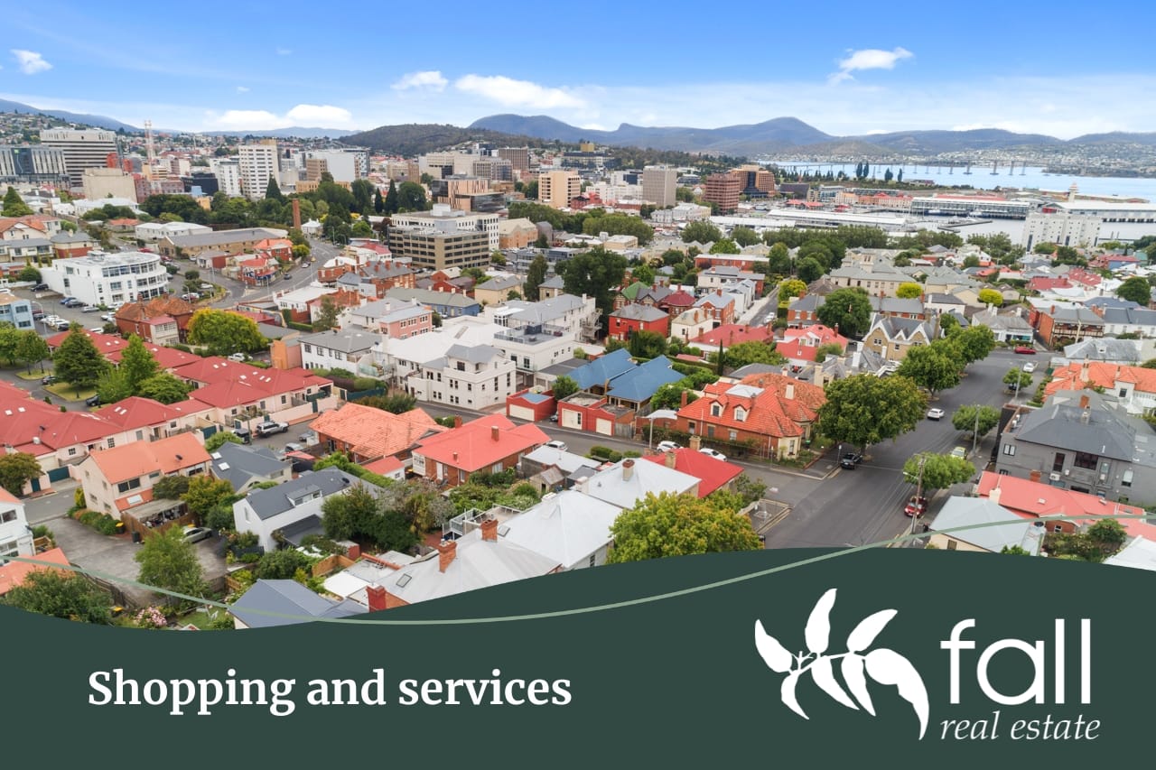 Shopping and services Battery Point | Fall Real Estate