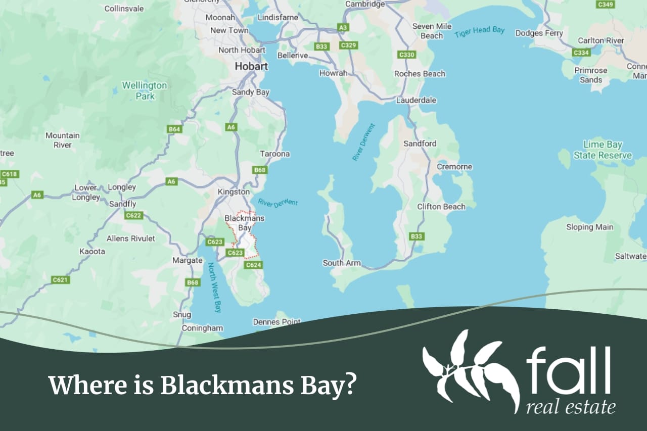 Where is Blackmans Bay, Tasmania? South of Hobart and surrounded by Kingston, Kingston Beach and Huntingfield.