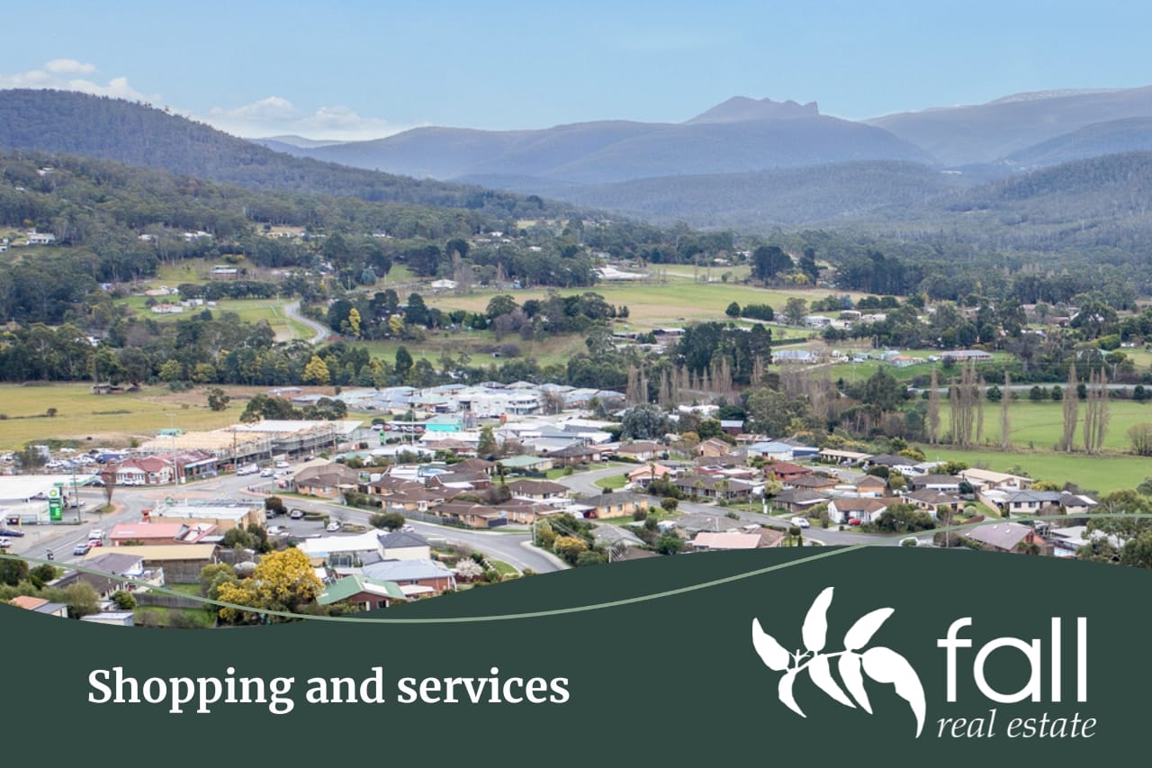 Shopping and services found in Margate Tasmania | Buy and sell with Fall Real Estate